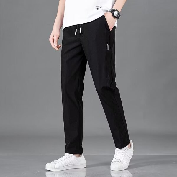 Casual Ice Silk Men's Plus Size Fashion Straight Pants - Image 9