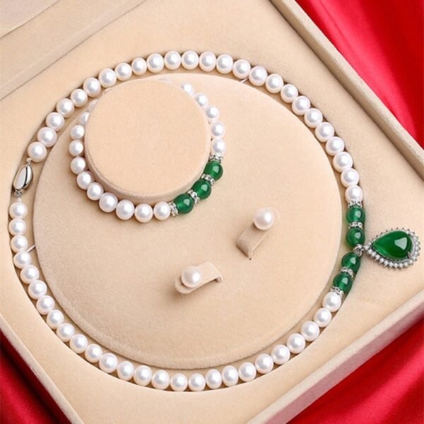 925 Silver Shell Pearl Necklace - Image 4