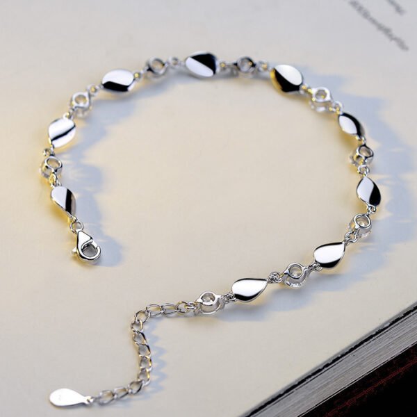 Diamond-encrusted 925 sterling silver bracelet - Image 2