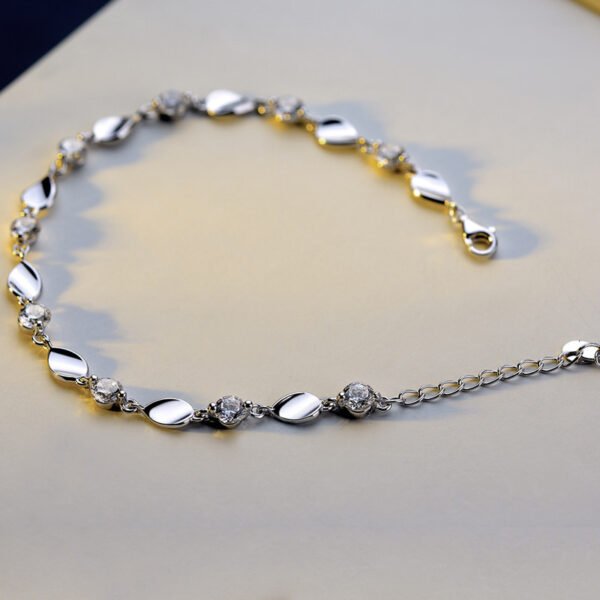 Diamond-encrusted 925 sterling silver bracelet - Image 3
