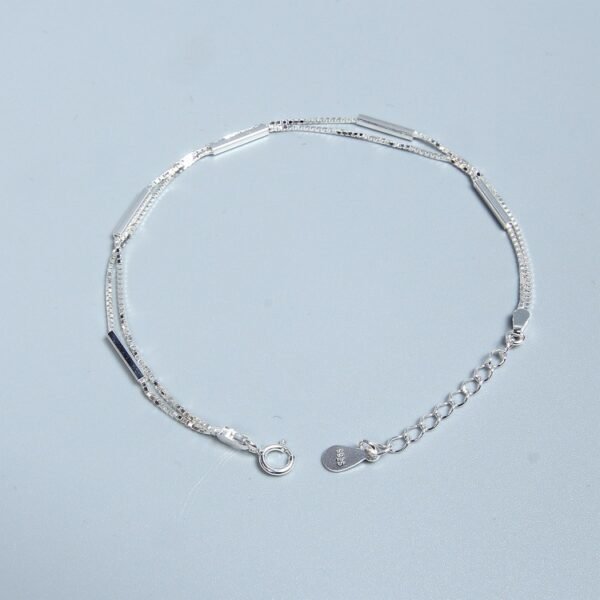 925 Sterling Silver Stick Bracelet - Image 3