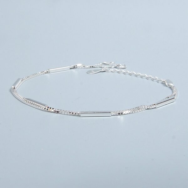 925 Sterling Silver Stick Bracelet - Image 4
