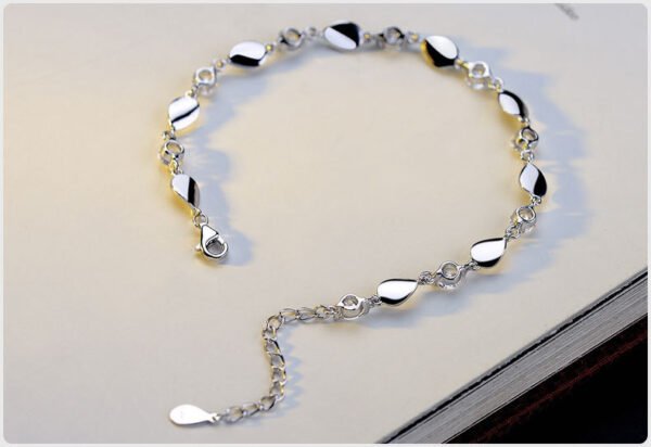 Diamond-encrusted 925 sterling silver bracelet - Image 5