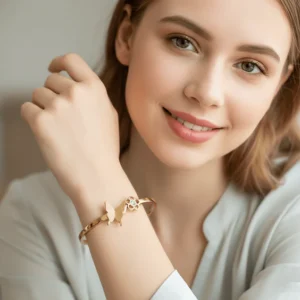 Butterfly & Blossom Harmony Bangle