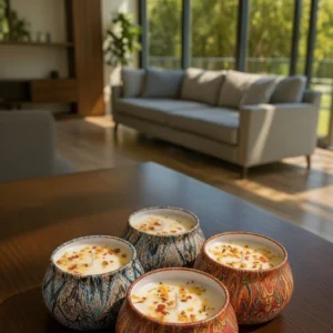 Decorative Floral Scented Tin Candles