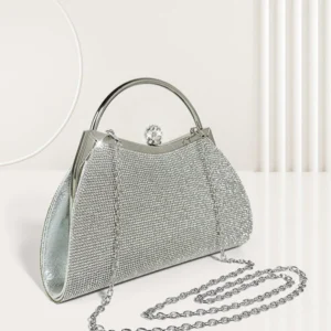 Fashion Personality Diamond Stud Portable Women's Bag